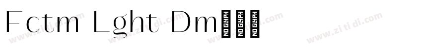 Factum Light Demo字体转换